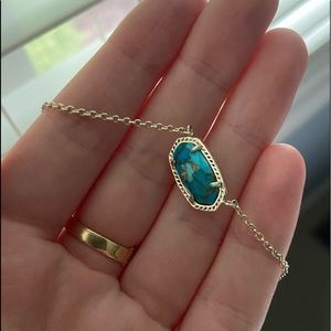 Blue and Gold Kendra Scott Necklace